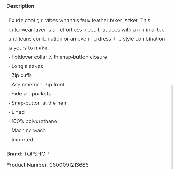 TOP SHOP Teddy Biker Jacket - Picture 5 of 13